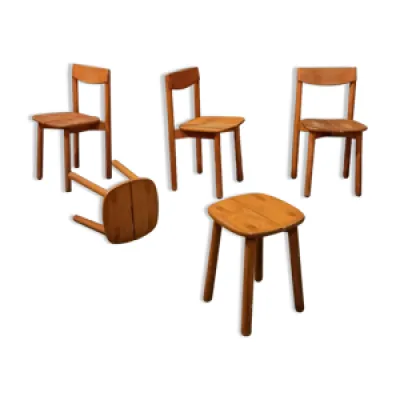 Lot de 3 chaises et 2