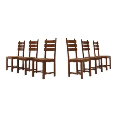 ensemble de six chaises - manger salle