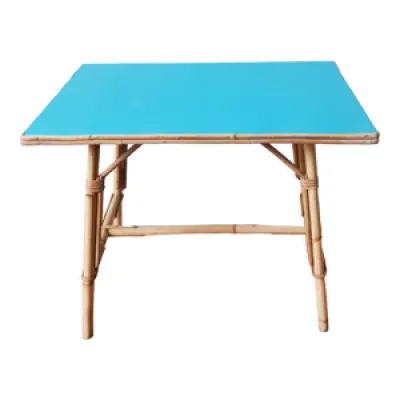 Table rectangulaire en rotin pour enfant  table d'appoint bureau