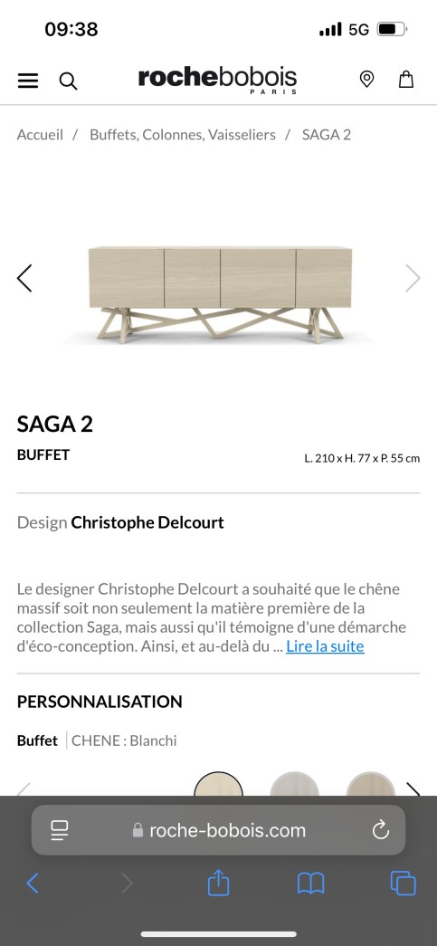 Saga 2,ROCHE BOBOIS,Christophe Delcourt