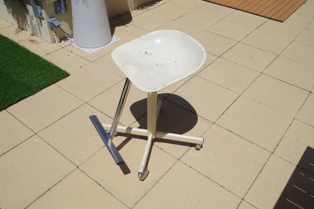 TABOURET D'ARCHITECTE ATELIER ASSISE TRACTEUR HERON PARIGI 1975