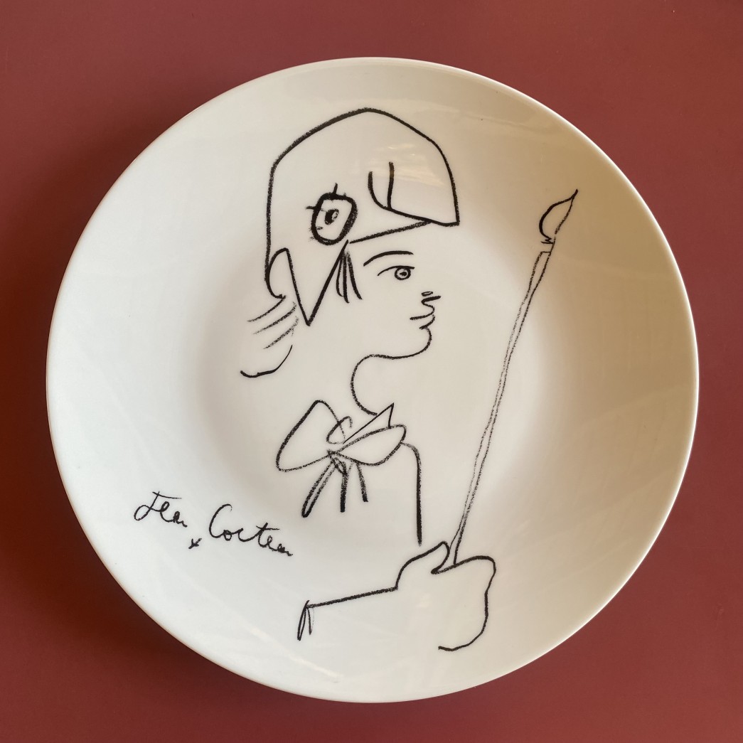 Jean Cocteau  Marianne assiette