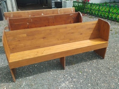 Banc d'église en bois(3)