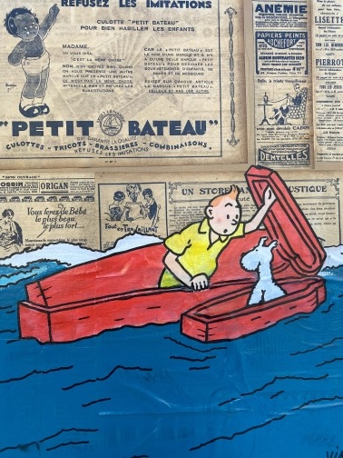 Vinc Hommage à tintin Le petit bateau(3)