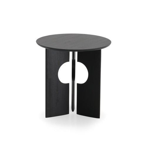 TABLE D'APPOINT COVE EN TECK NOIR VERNI(1)