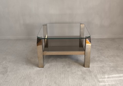 Table basse design carrée Belgochrome