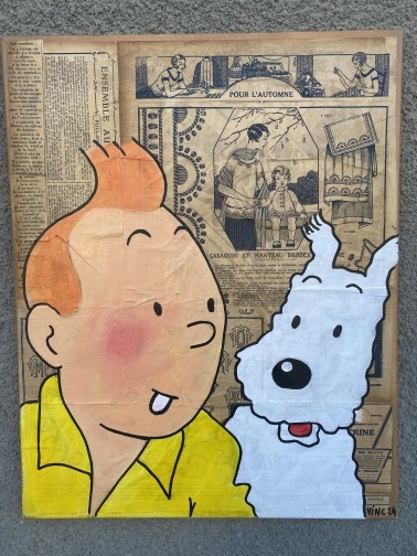 Vinc  Portrait tintin et Milou(2)