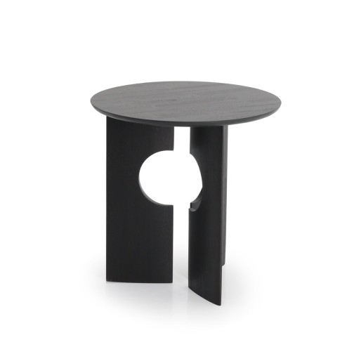 TABLE D'APPOINT COVE EN TECK NOIR VERNI(2)