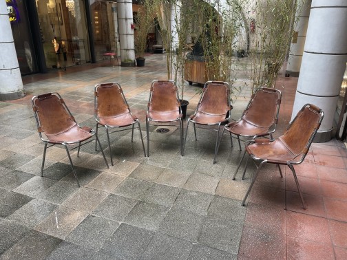 Charlotte Perriand  6 chaises des Arcs